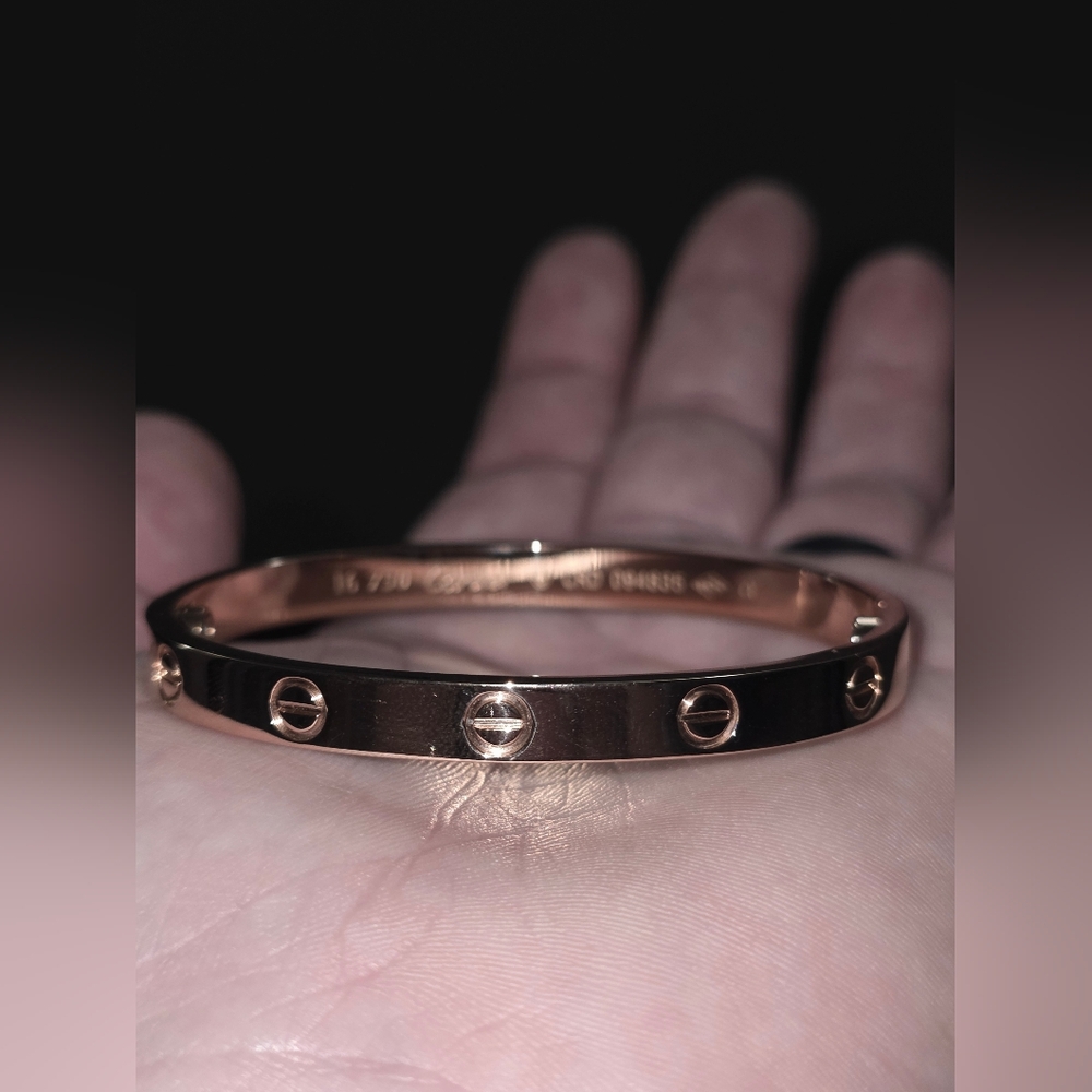 Alloy Fashion Cartier Small Brass Bangle